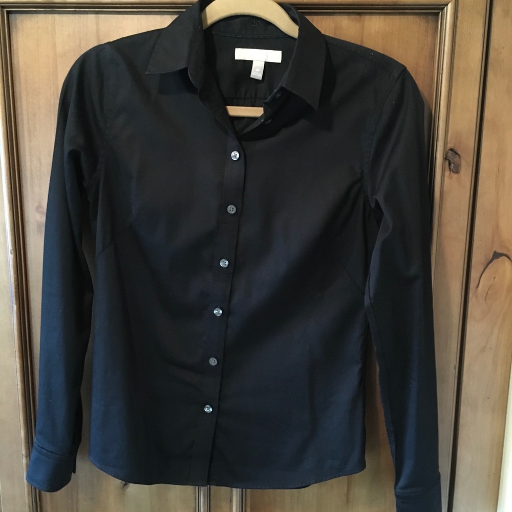 Banana Republic Petite Fitted Button Down Shirt
